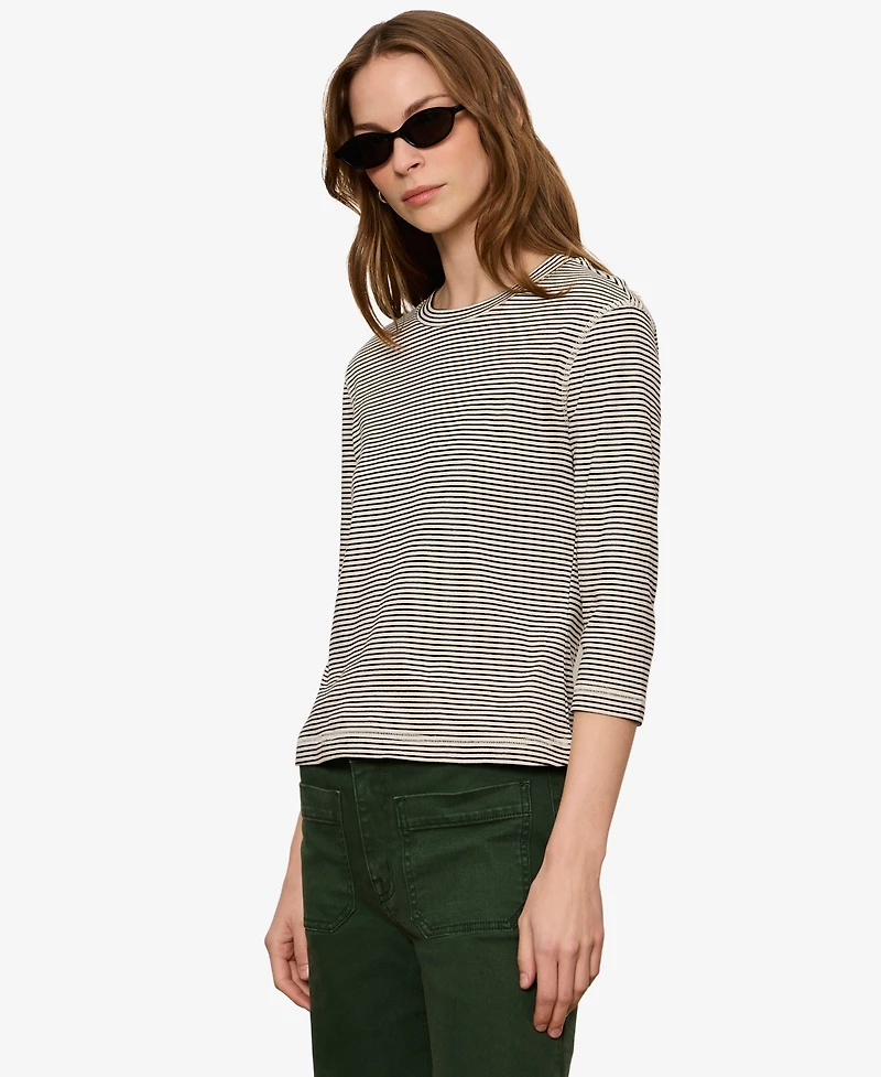 Sanctuary Women's 3/4-Length Sleeve Crewneck T-Shirt