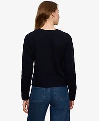 Sanctuary Women's Semi-Cropped Crewneck Sweater