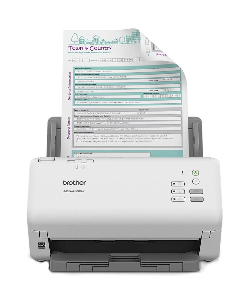 Brother Ads-4300N High-Speed Professional Duplex Desktop Scanner