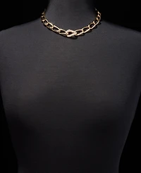 Dkny Pave Large Link Collar Necklace, 16" + 3" extender