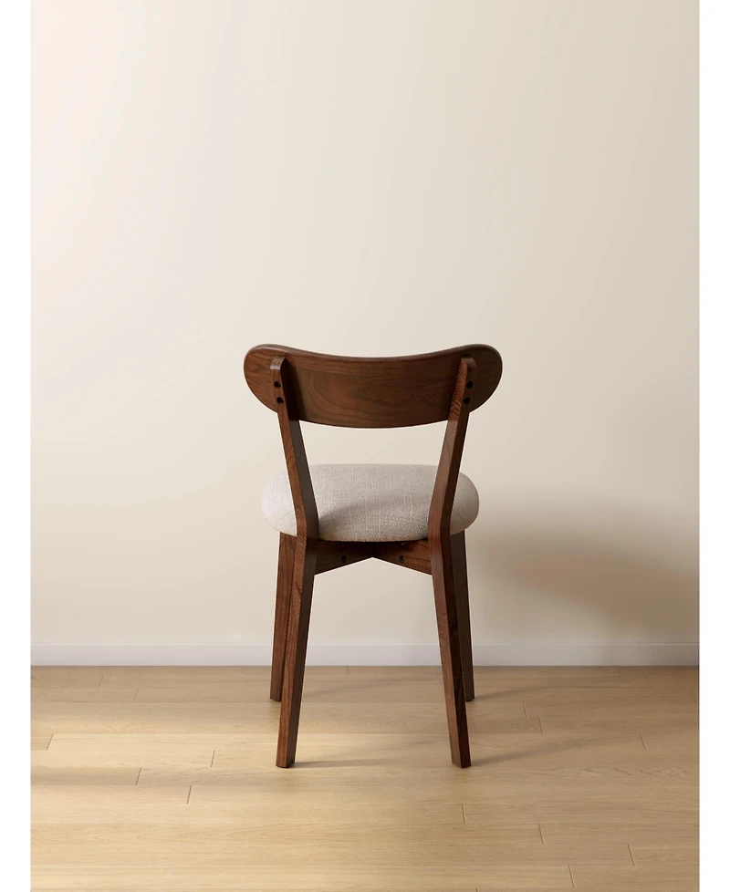 sumyeg Solid Oak Dining Chair with Fas Grade Wood Frame for Dining Room and Living Room
