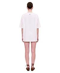 Pcfg Women's Daydreamers Mini T-Shirt Dress With Lace And Satin Details