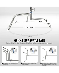Neewer SC320Q Photography Light Stand with 10.5feet, 4.2feet, 44lb