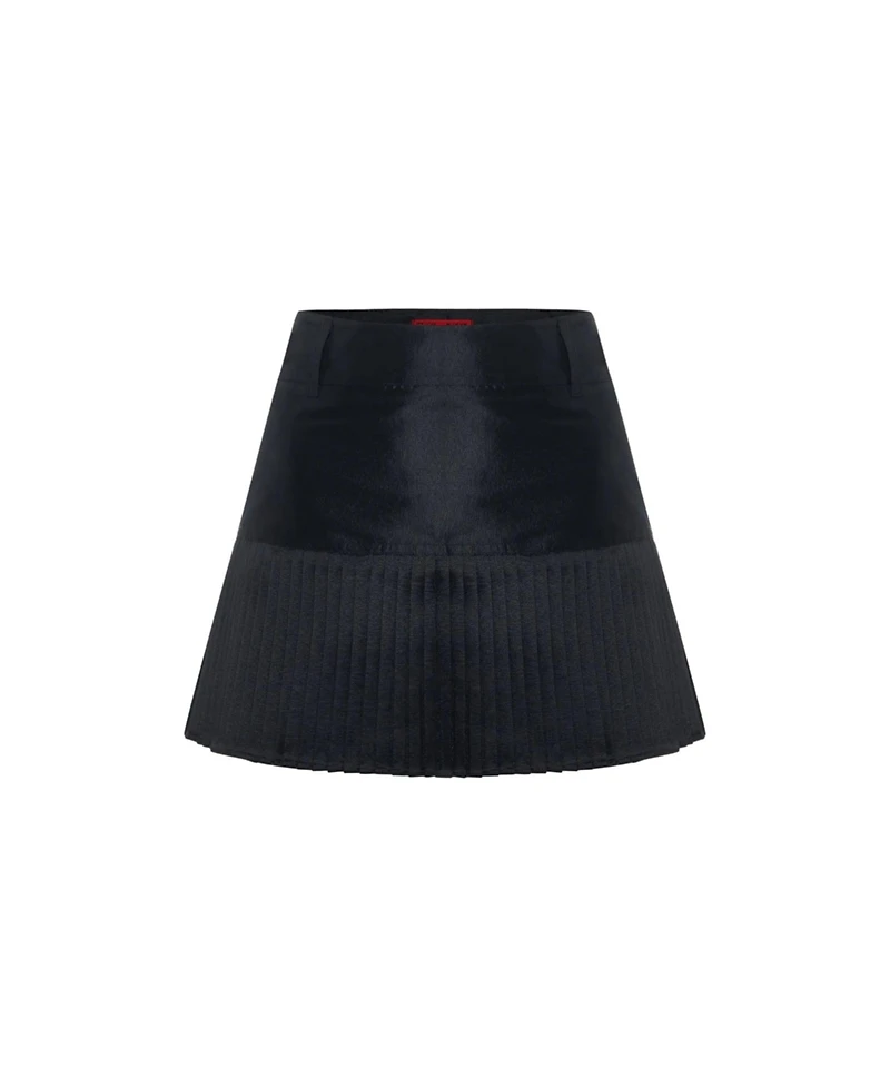 Pcfg Women's The Party Edit Belted Pleated Mini Skirt