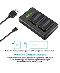 Neewer Np-FW50 Camera Battery and Charging Accessory for select Sony Np-f-series devices