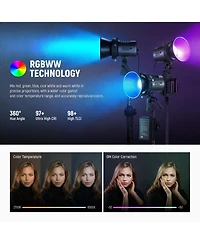 Neewer MS60C Led Video Light with 65W, 8300lux, 2700K-6500K