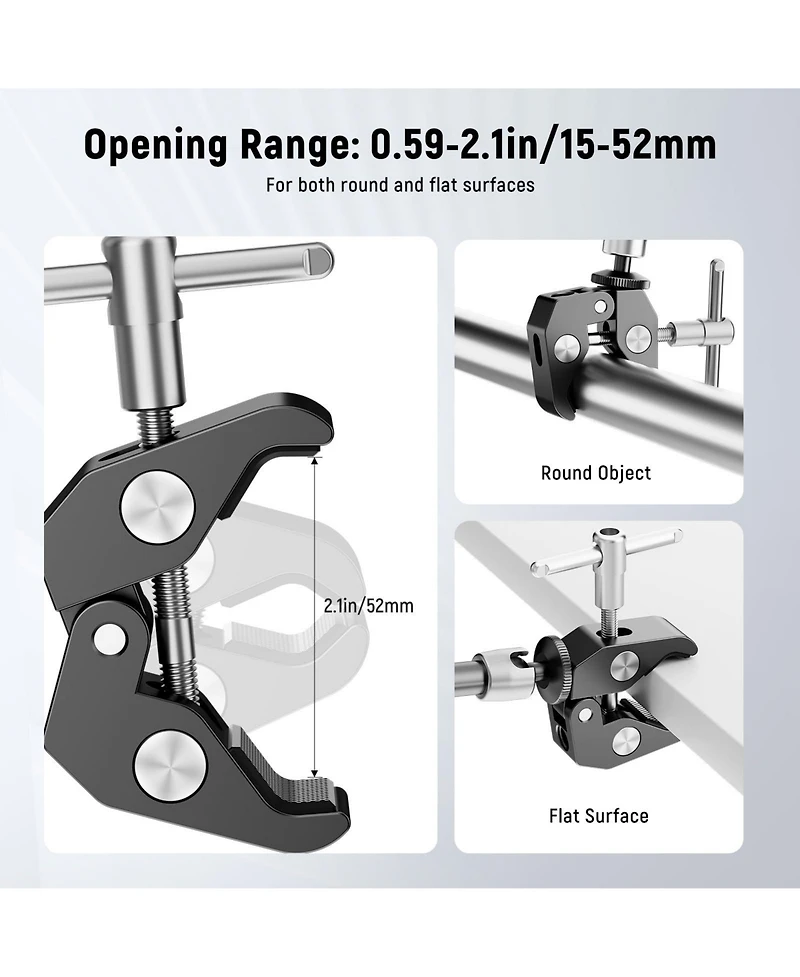 Neewer ST25C Camera Mounting Accessory with 25cm, 4.4lb, 2kg for SmallRig Camera Cage