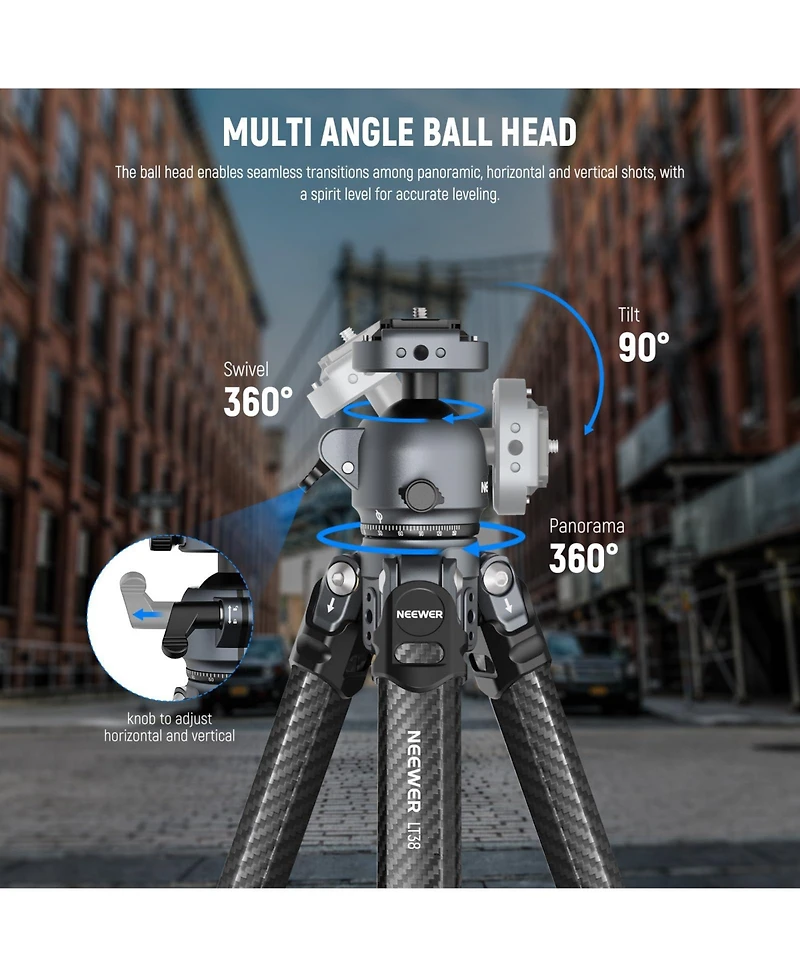 Neewer LT38 Camera Tripod with 22lb for Pd