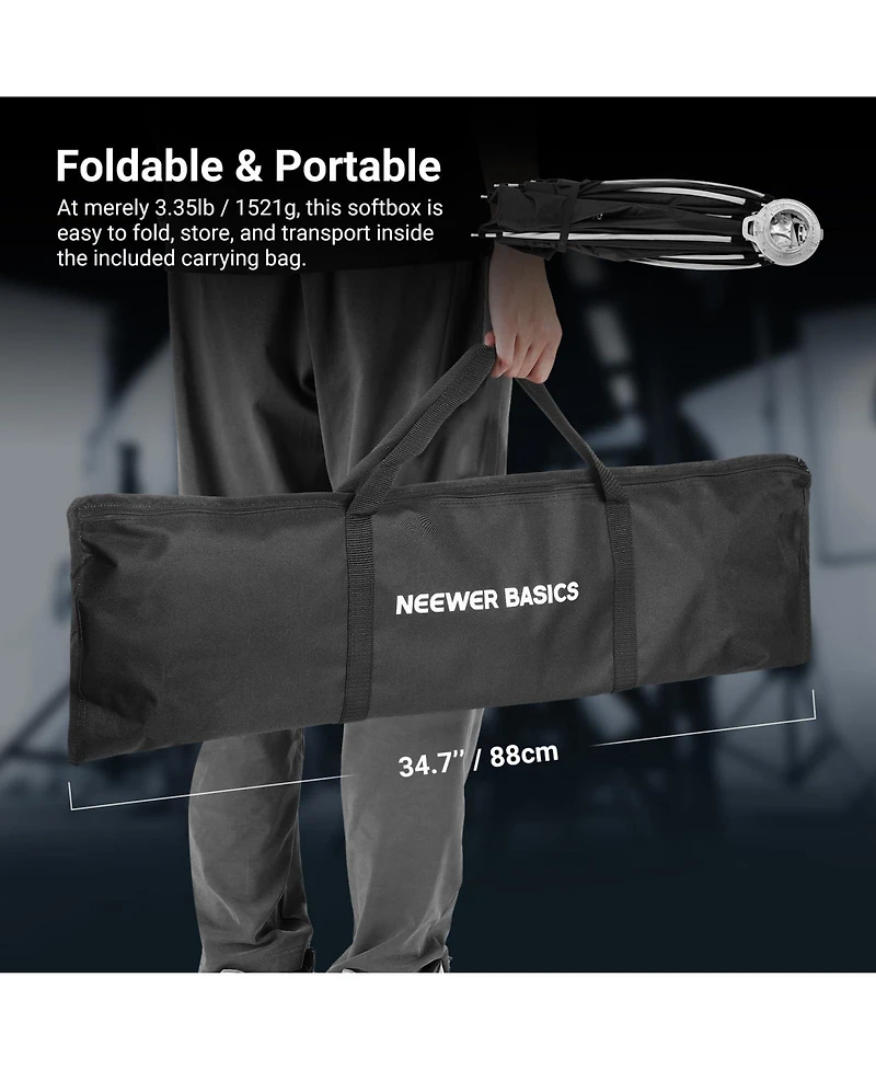 Neewer NS66P Softbox for Aputure 150c Godox SL60w Neewer FS300C FS230C FS150B