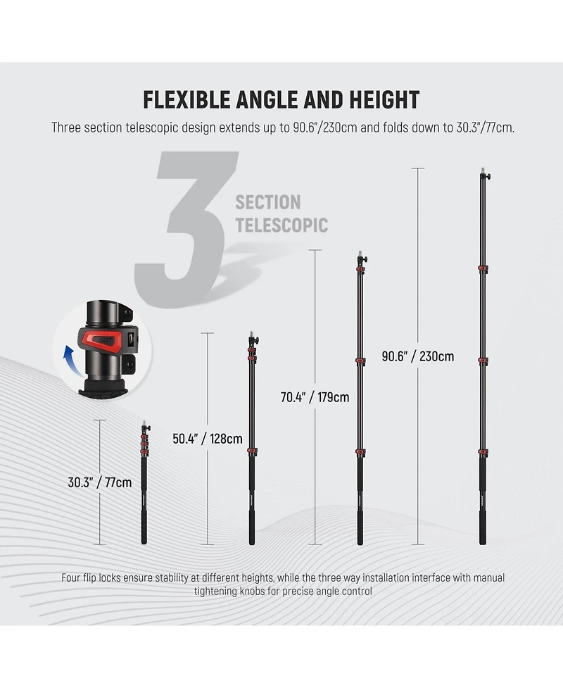 Neewer Ms-230C Microphone with 7.5ft, 230cm, 11LB