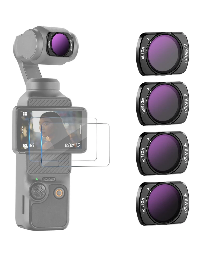 Neewer ND8 Camera Lens Accessory with ND8, ND16, ND32 for Dji Osmo Pocket 3