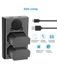 Neewer Np-FZ100 Camera Battery and Charging Accessory with 2280mAh for select Sony Np-f-series devices