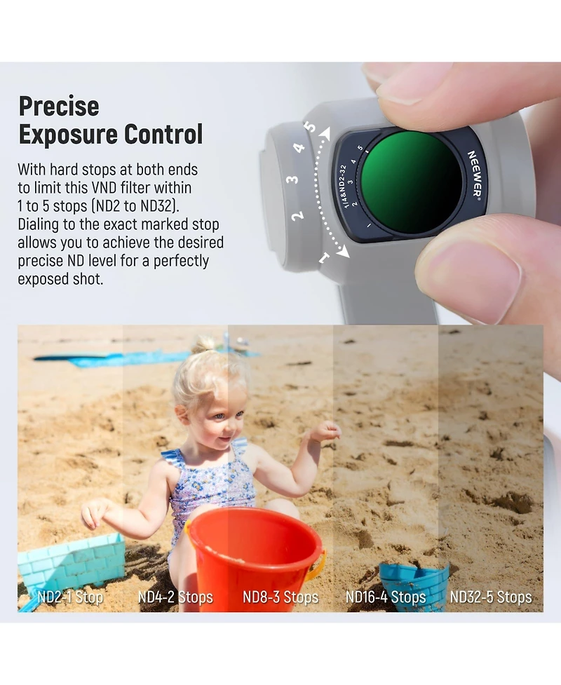 Neewer Camera Lens Accessory with 2 in for Dji Osmo Pocket 3
