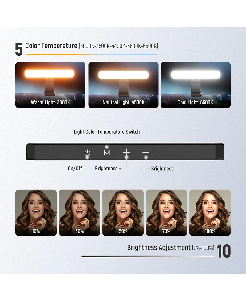 Neewer L10 Led Video Light with 6W, Bi Color