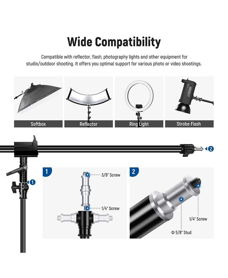 Neewer Ring Light with 9.8feet, 5kg