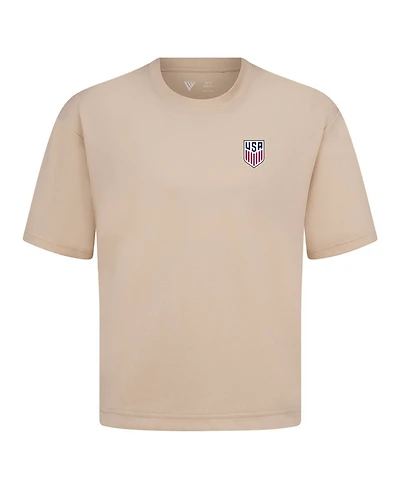 LevelWear Men's Khaki Usmnt Luxe Signature T-Shirt