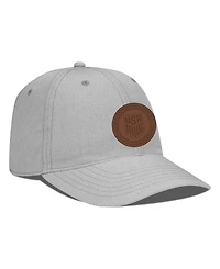 LevelWear Men's Heather Gray Usmnt Idol Periscope Stretch-Snap Adjustable Hat