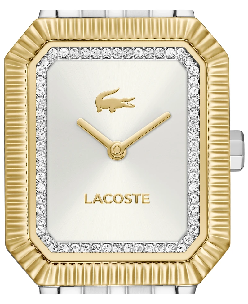 Lacoste Women's Quartz Parisienne Silver-Tone Stainless Steel Bracelet Watch 22.8mm