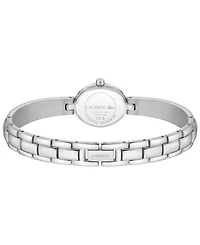 Lacoste Women's Quartz Suzanne Silver-Tone Stainless Steel Bangle Bracelet Watch 18.5mm