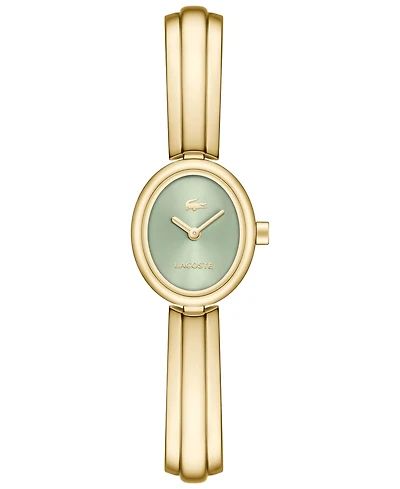 Lacoste Women's Quartz Suzanne Gold-Tone Stainless Steel Bangle Bracelet Watch 18.5mm