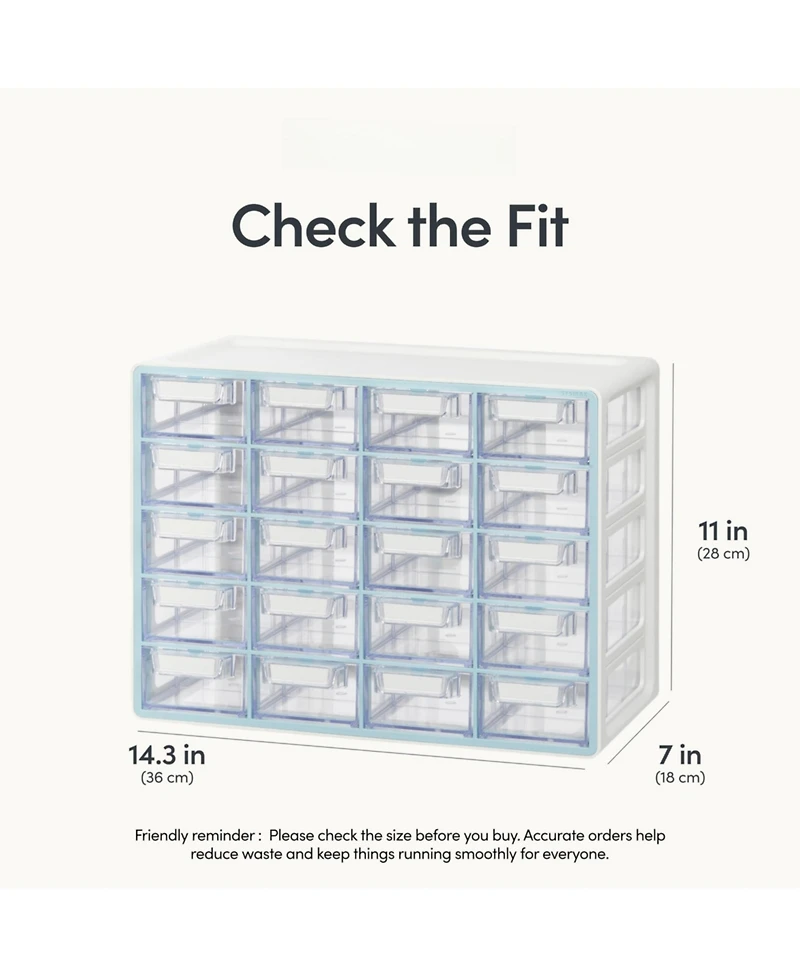 Xdovet Drawer Cabinet Stackable Organizer Hardware Beads Bricks Office Craft