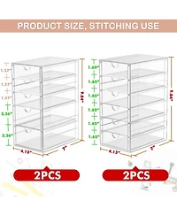 Xdovet Desk Organizer with 22 Drawers Plastic Storage Box