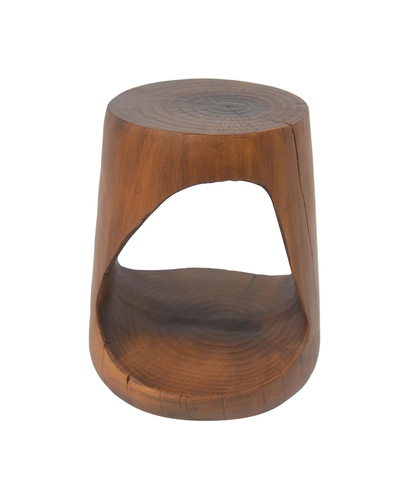 sumyeg Hollow Round Wood Grain Mgo Side Table 200lbs Capacity No Assembly End Table.