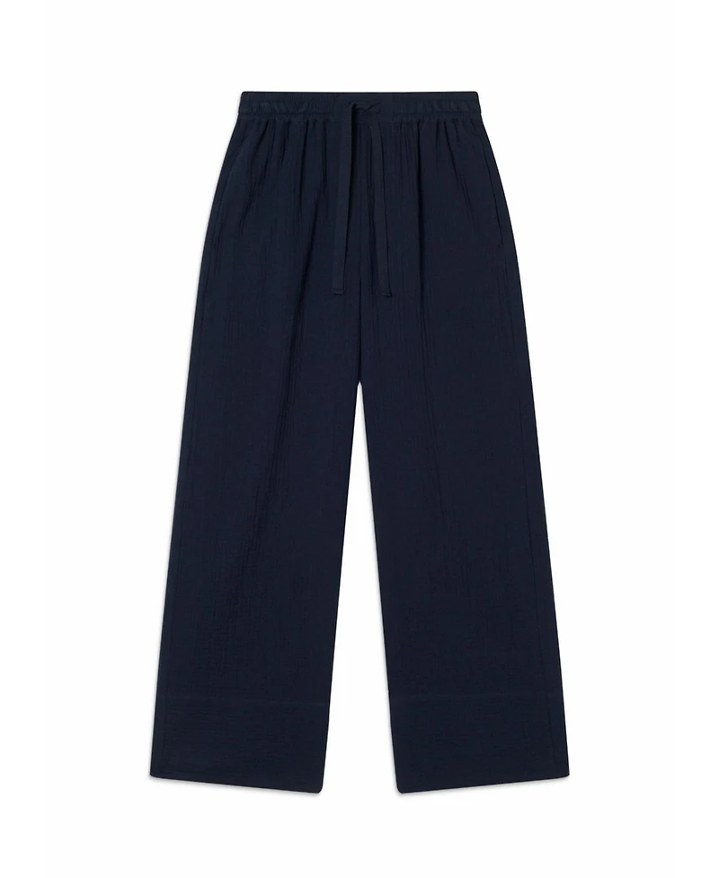 Whistles Women's 100% Cotton Wide Leg Trousers