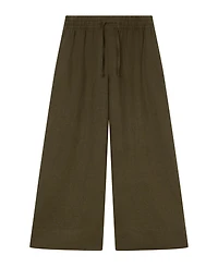 Whistles Women's Elasticated Linen Crop Trousers