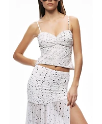 Nocturne Women's Printed Chiffon Bustier