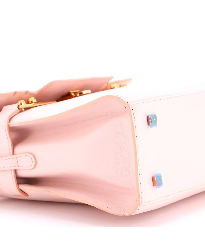 Pre-Owned Delvaux Mm Tempete Top Handle Bag Leather