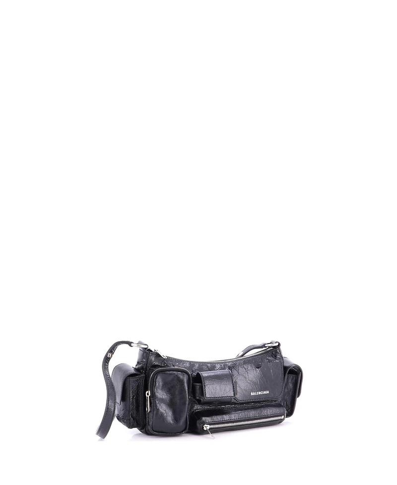Pre-Owned Balenciaga Small Superbusy Multi-Pocket Sling Bag Leather