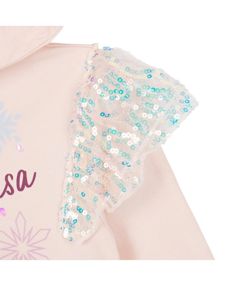 Frozen Toddler Girls Bambi Queen Elsa Zip-Up Hooded Sweatshirt