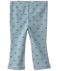 Carter's Girls' Bows Fleece Layering Long-Sleeve Bodysuit, Vest and Pants, 3-Piece Set