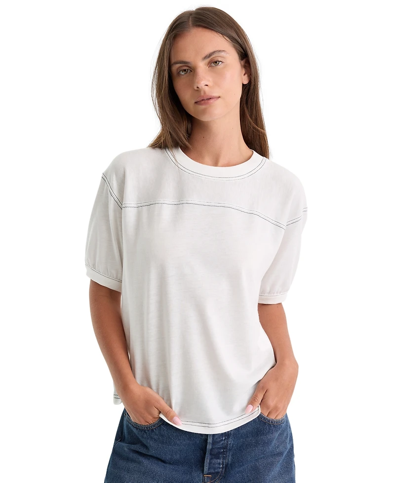 Good American Women's The Gym Crewneck T-Shirt