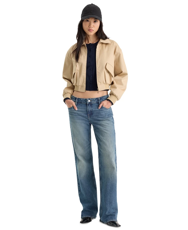 Good American Women's Vintage Low-Rise Bootcut Jeans