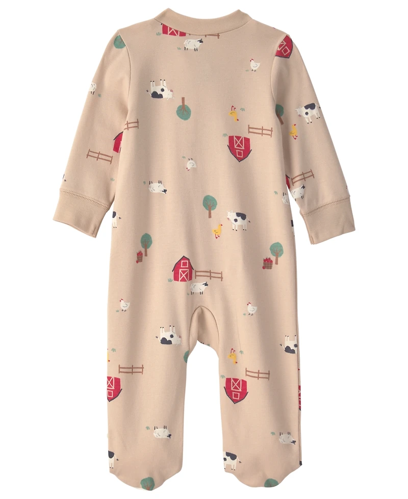 Carter's Baby Boys' Milk and Cookies Cotton 2-Way Zip Sleep & Play