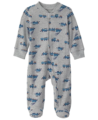 Carter's Baby Boys' Train 2-Way Zip Thermal Sleep & Play