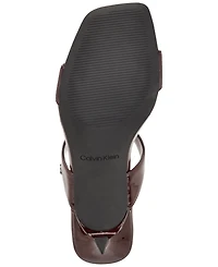 Calvin Klein Women's Danetta Square Toe Slip-On Dress Sandals