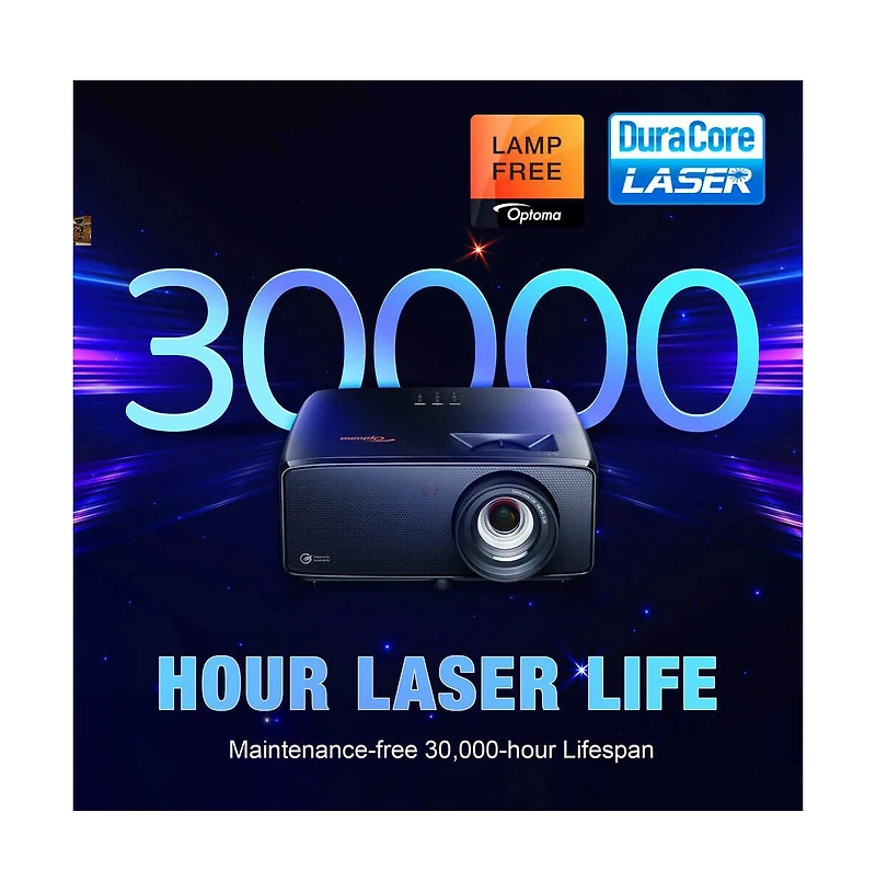 Optoma HZ41 4600 Lumen Full Hd Laser Dlp Home Theater and Gaming Projector Hdmi