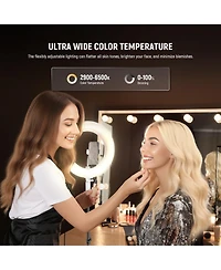 Neewer RA14B Ring Light with 35W, 2400lux, 6500K for select iPhone models