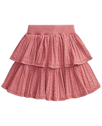 Polo Ralph Lauren Girls' 2T-6X Mini-Cable Tiered Cotton Skirt