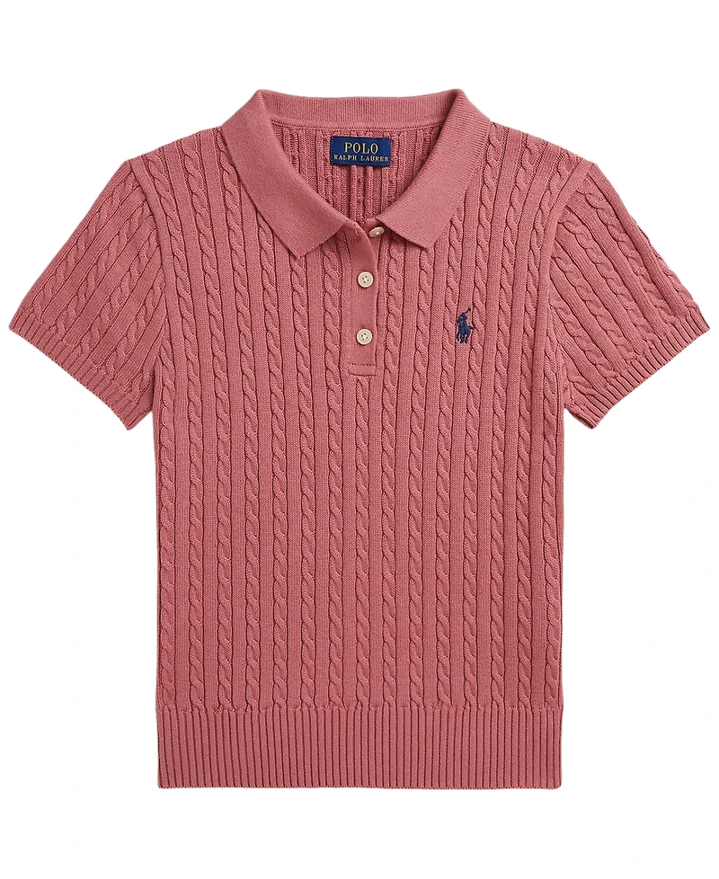Polo Ralph Lauren Girls' 7-16 Short-Sleeve Sweater
