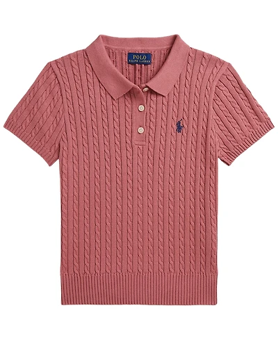 Polo Ralph Lauren Girls' 7-16 Short-Sleeve Sweater