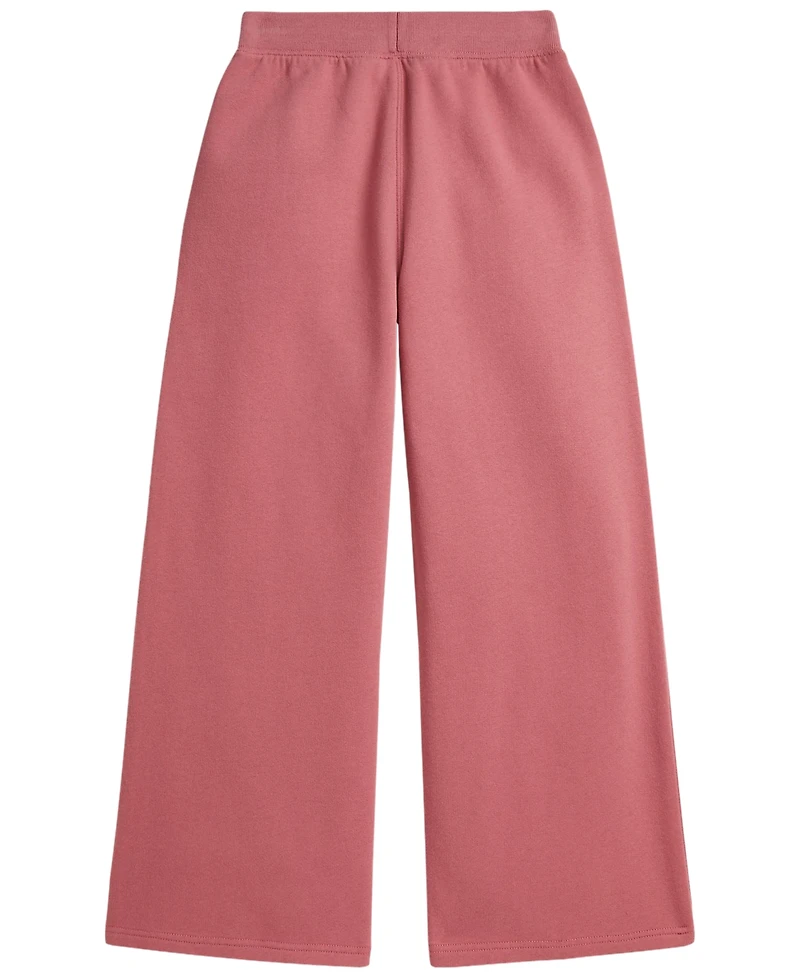 Polo Ralph Lauren Girls' 7-16 Fleece Wide-Leg Sweatpants