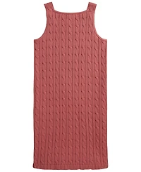 Polo Ralph Lauren Girls' 7-16 Cable-Knit Cotton Sleeveless Sweater Dress