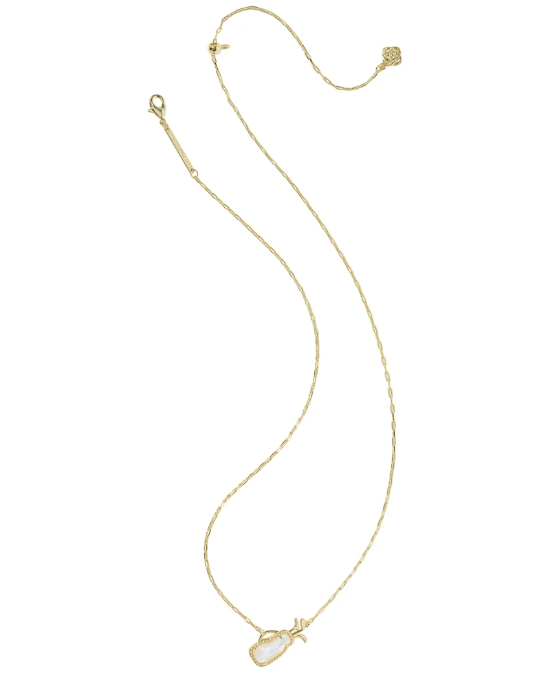 Kendra Scott 14k Gold-Plated Imitation Pearl Golf Short Pendant Necklace
