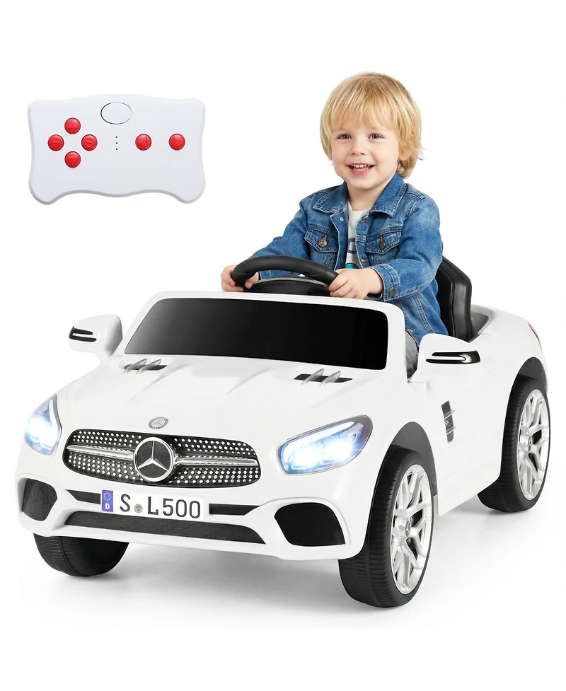 Gymax Licensed Mercedes-Benz Sl R231 Kids Ride on Car 12V Electric Vehicle with Music