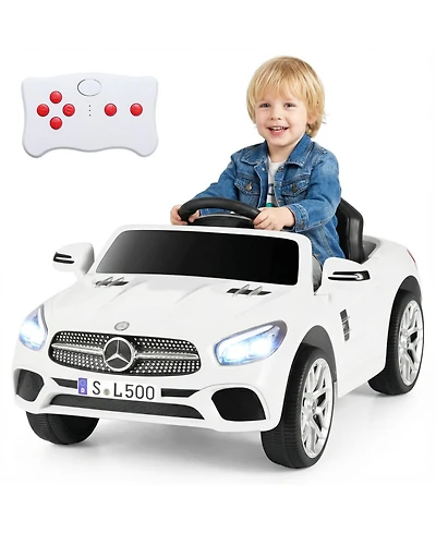 Gymax Licensed Mercedes-Benz Sl R231 Kids Ride on Car 12V Electric Vehicle with Music