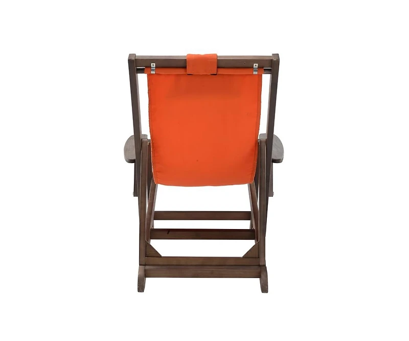Jiallo Canvas Sling Chair With Cup And Wine Holder (Set Of 2)